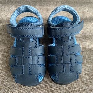 Navy Blue Kids Sandals Size 7M Toddler